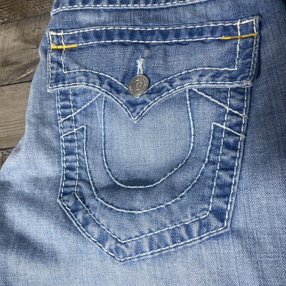 True Religion World Tour Straight Flap Pocket Jeans sz 32 - Picture 3 of 5